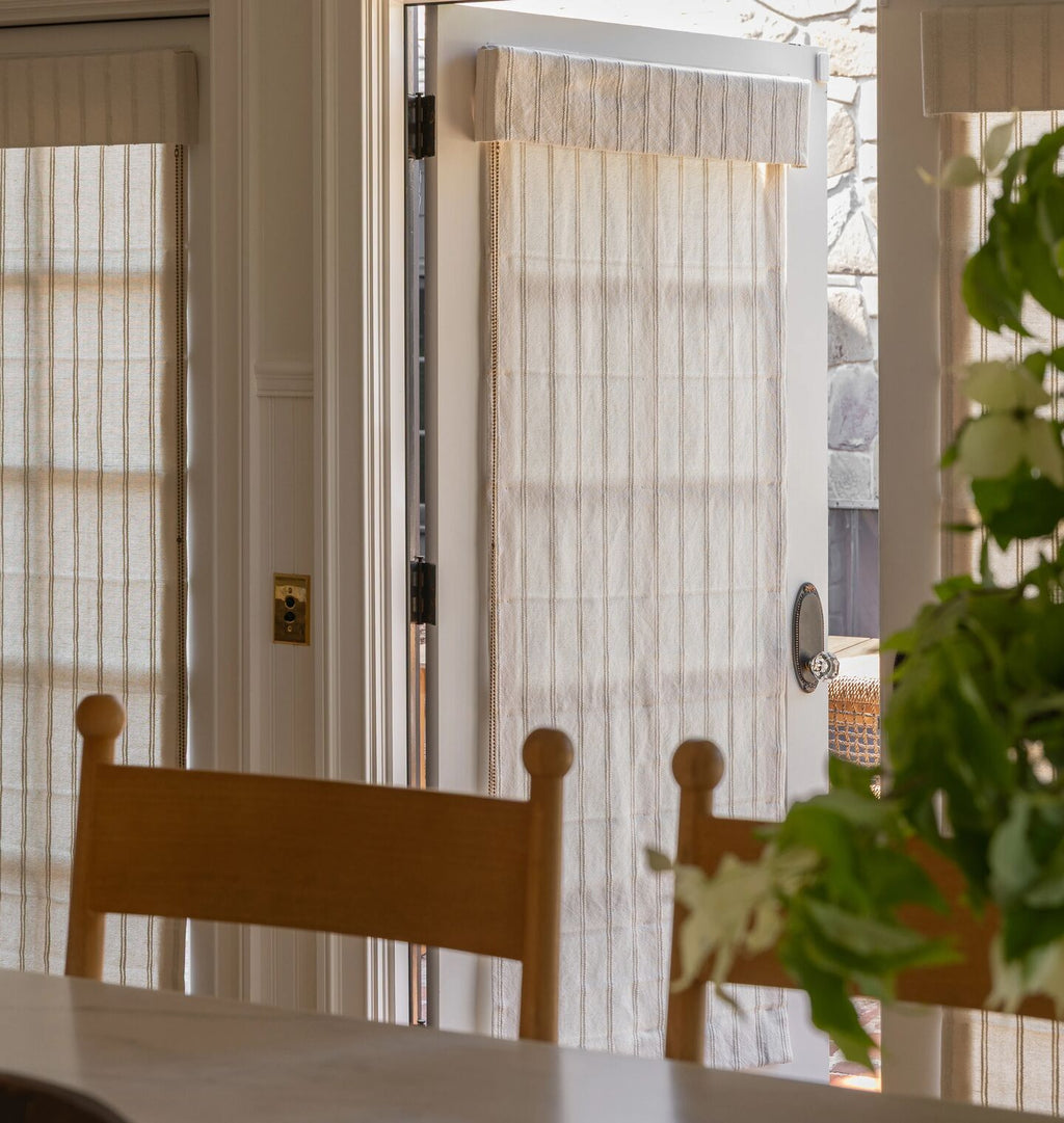 Flat Roman Shade Grace Stripe