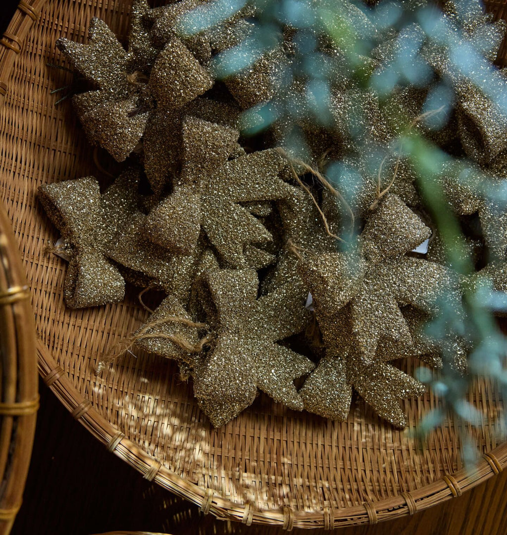 Lexie Glitter Bow Ornament