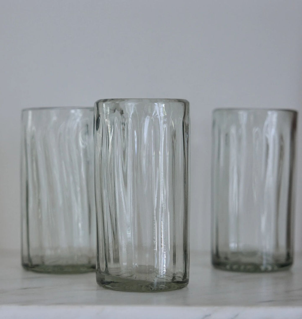 Sucely Handblown Fluted Glass