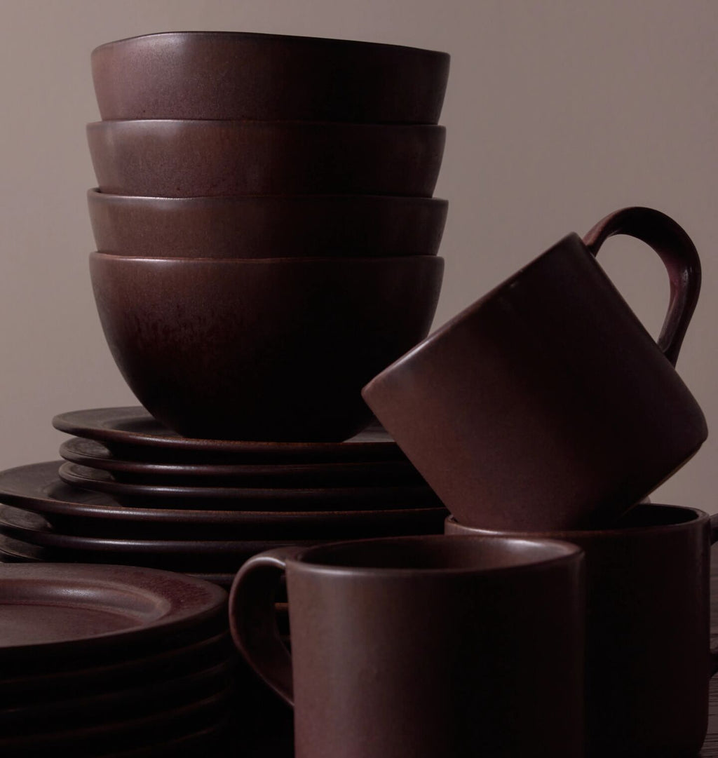 Santos Oxblood Dinnerware Bundle S/5