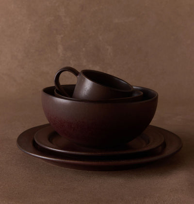 Santos Oxblood Dinnerware Bundle S/5