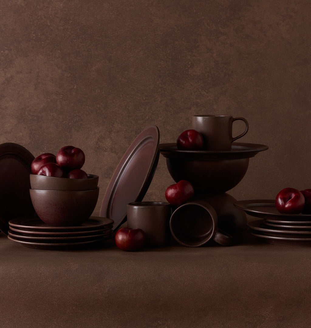 Santos Oxblood Dinnerware Bundle S/5