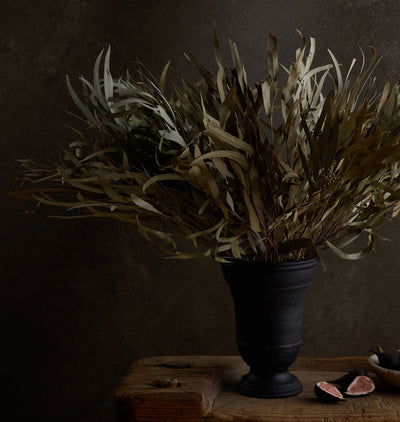 Dried Eucalyptus Bundle in Small Bergen Vase