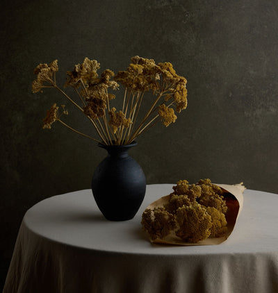 Dried Yarrow Bundle in Small Nealy Vase