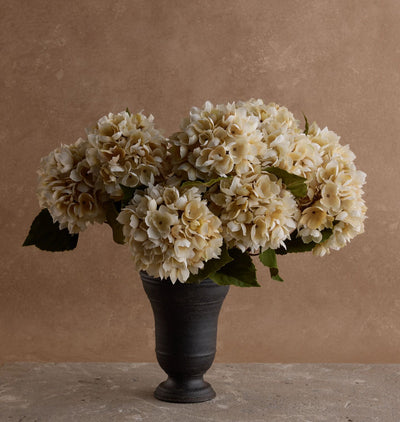 Faux Morning Mist Hydrangea Bundle in Large Bergen Vase