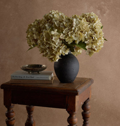 Faux Soft Green Hydrangea Stem