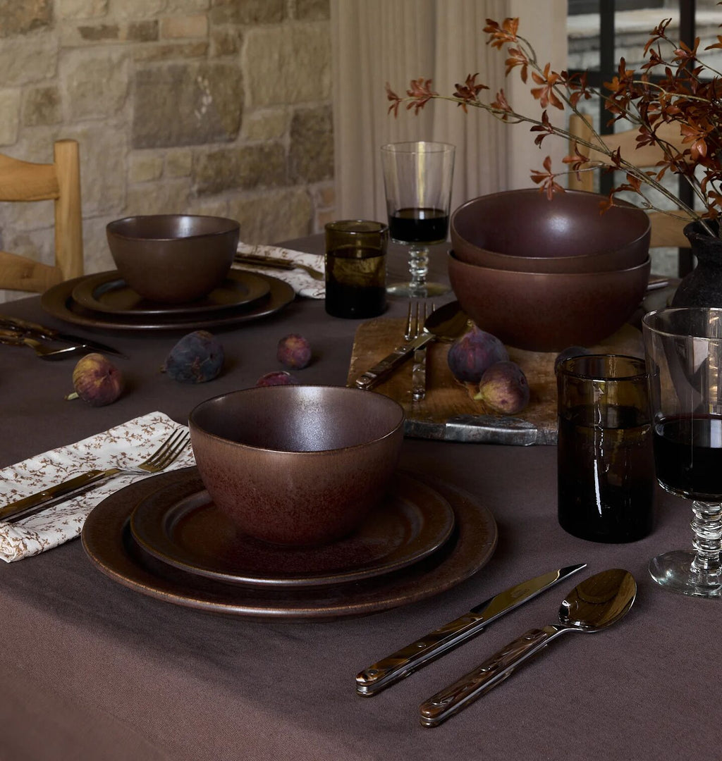 Santos Oxblood Dinnerware Bundle S/5