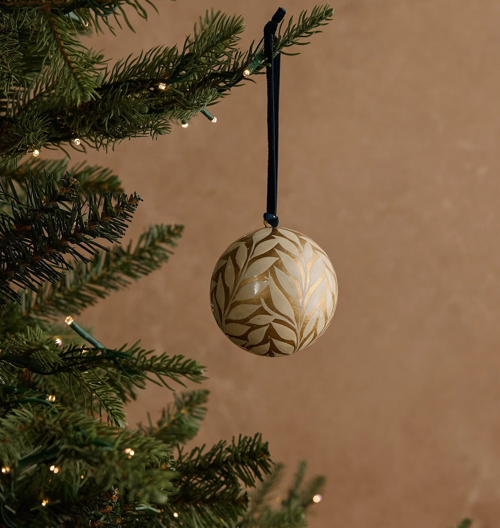 Vine Gold Hand Painted Ornament