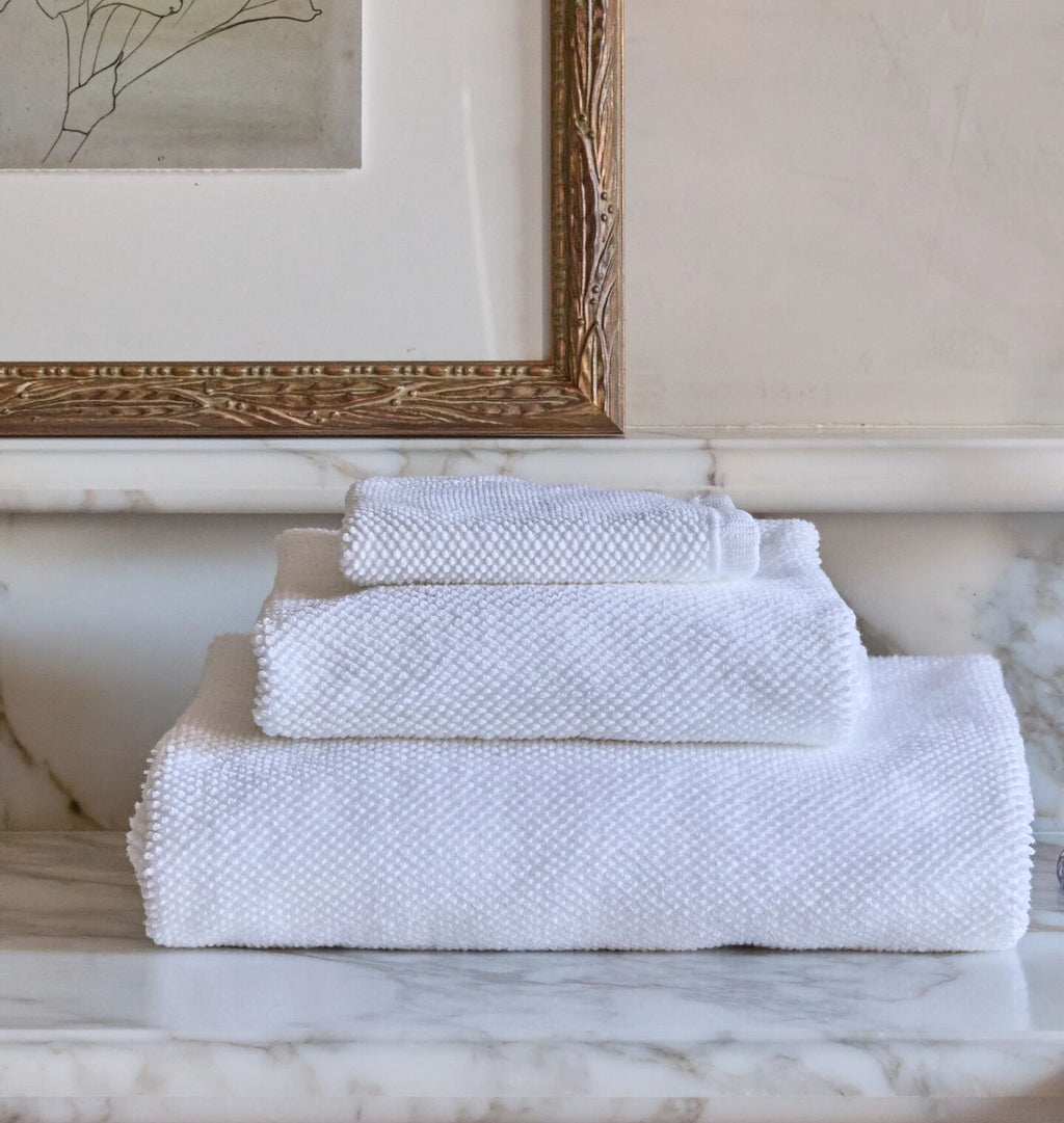 Mahon Rice Weave Towel Set on Counter