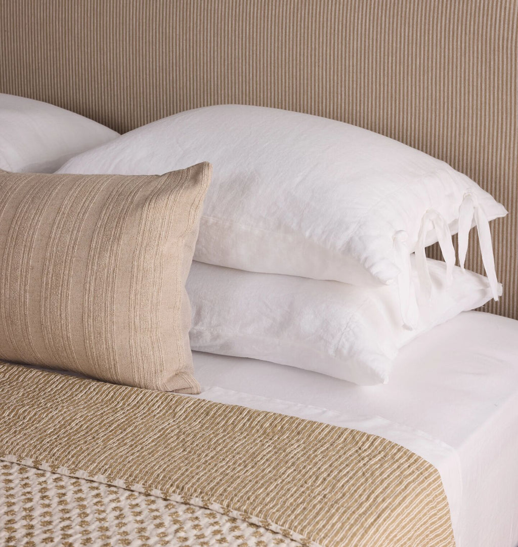 Luca Pillow Sham S/2 in White