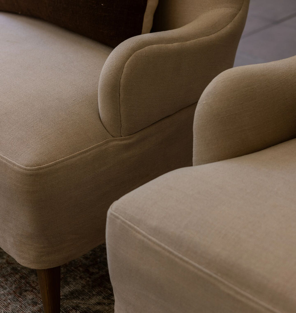 Omar Slipcovered Lounge Chair