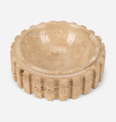 Athens Catch Travertine Round