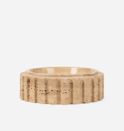 Athens Catch Travertine Round