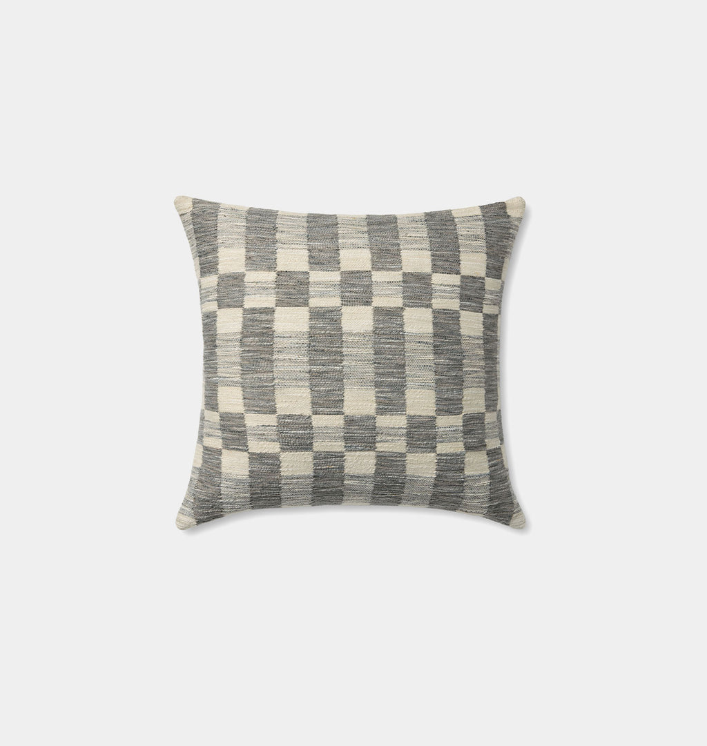 Adams Pillow Charcoal / Ivory 18" x 18"