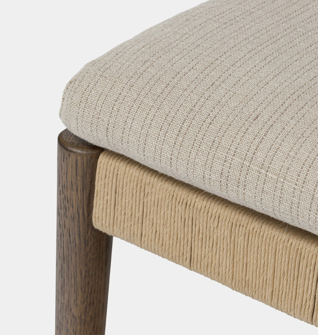 Amira Armless Natural Rush Dining Chair Laine Natural