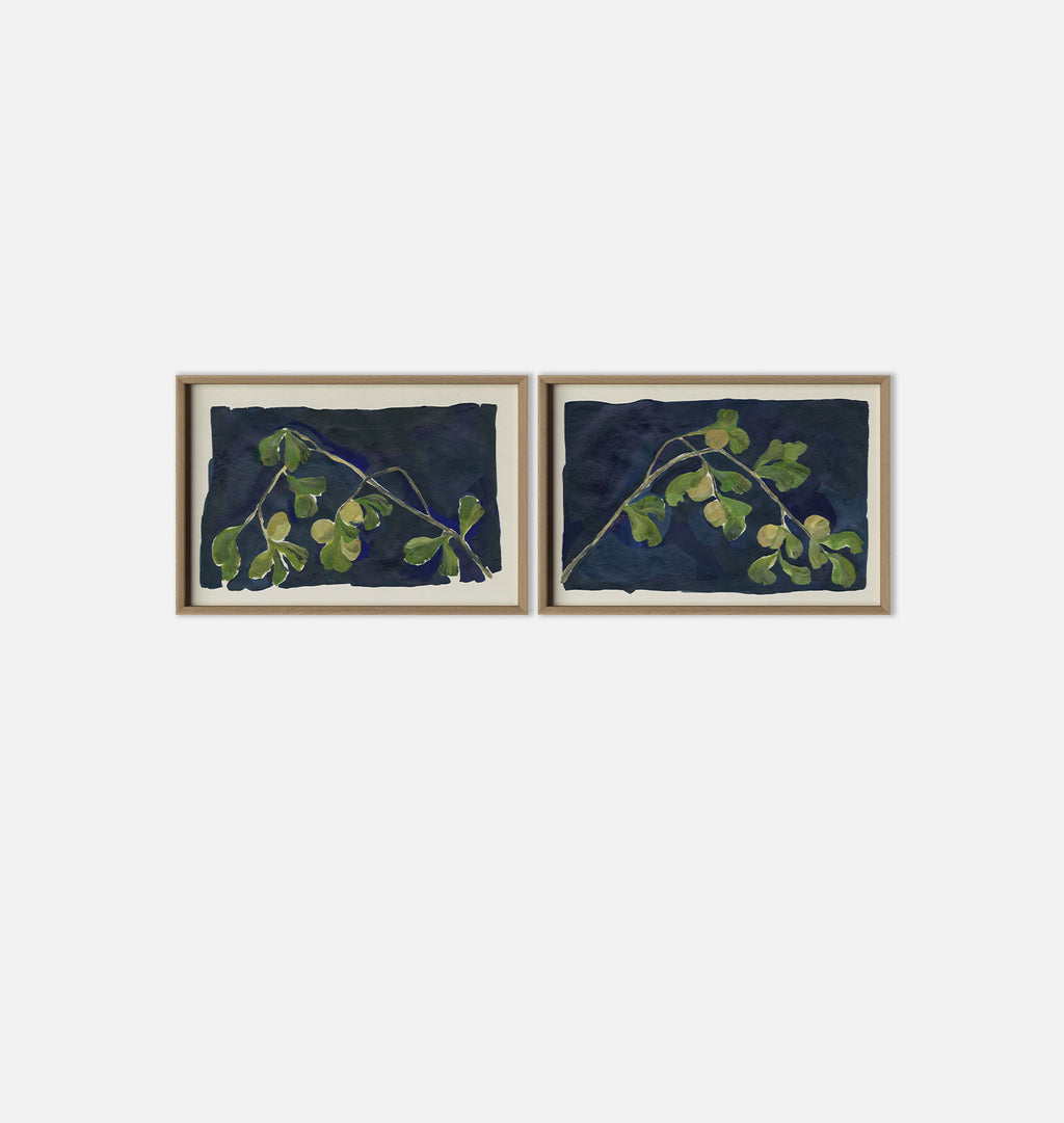 Apricot Diptych II by Brittney Schulz White Oak