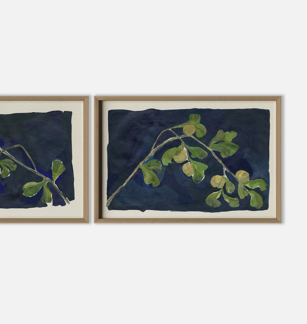 Apricot Diptych II by Brittney Schulz White Oak
