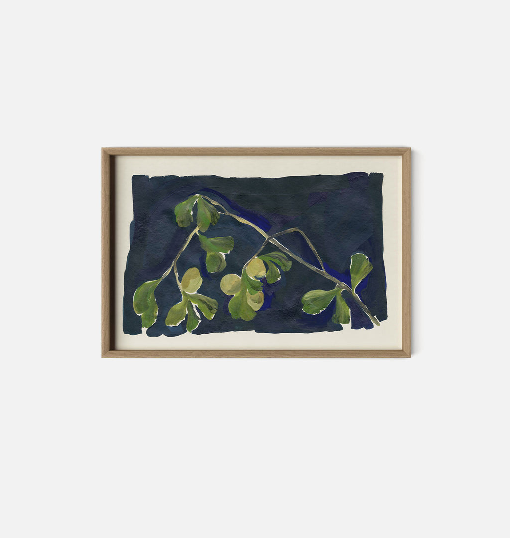 Apricot XIV Framed Print White Oak
