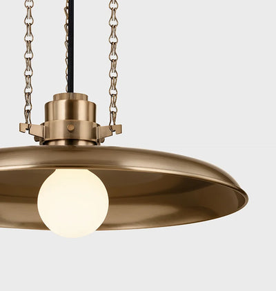 Aster Pendant Brass 16"