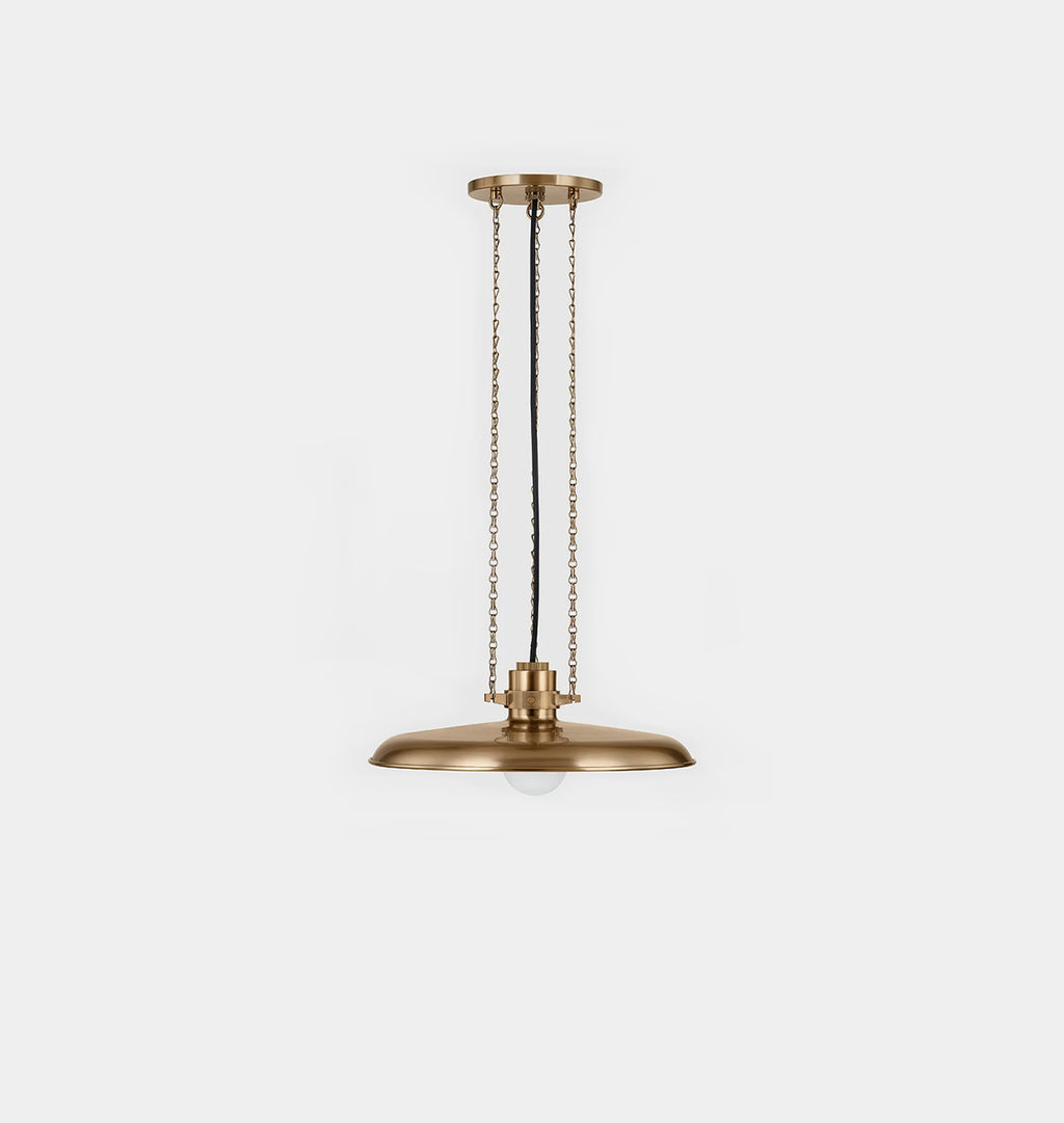Aster Pendant Brass 16"