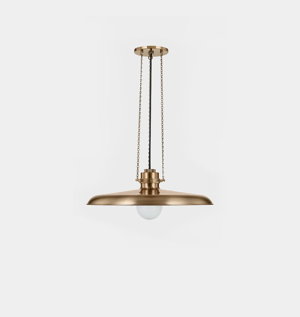 Aster Pendant Brass 24"