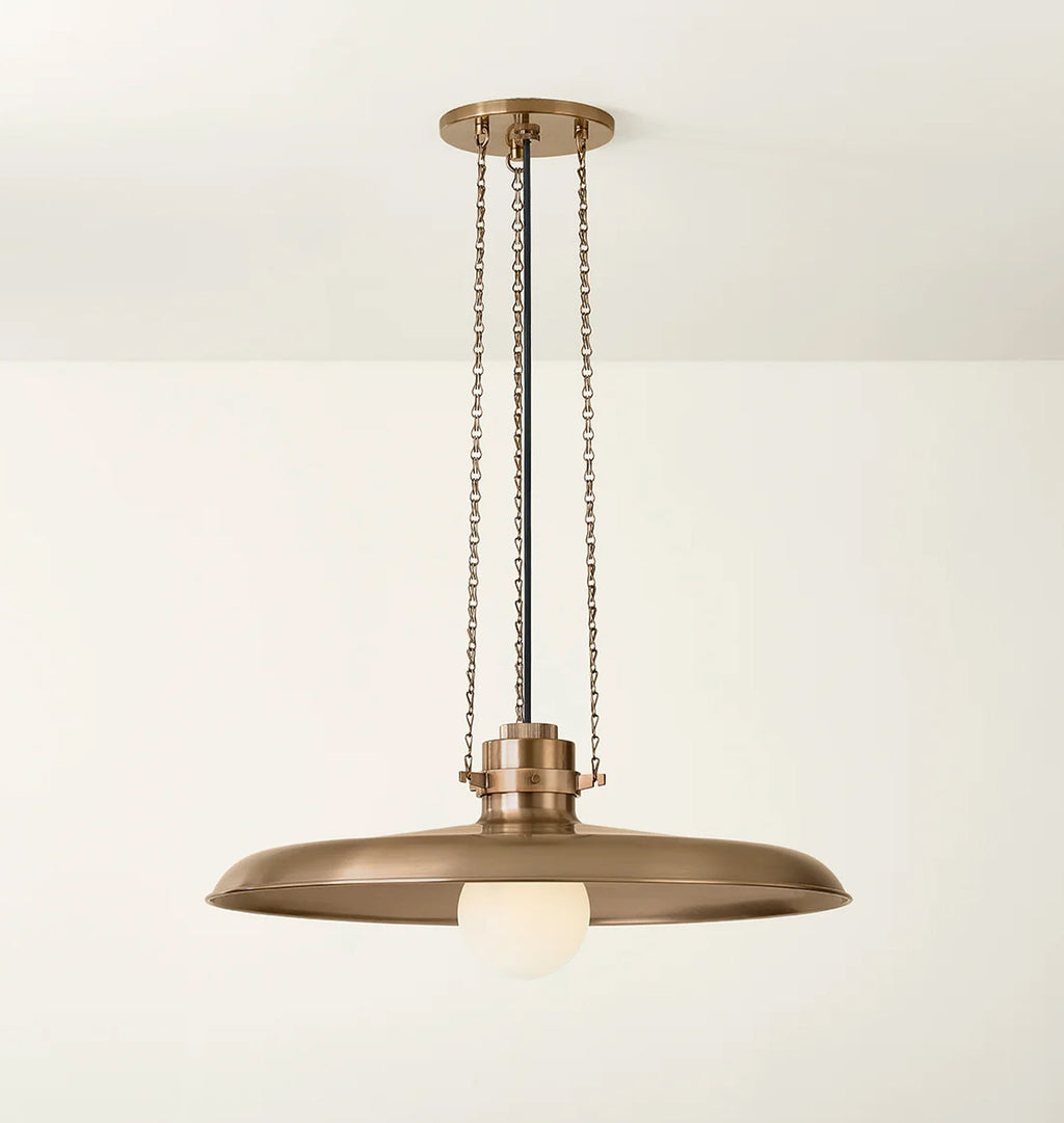 Aster Pendant Brass 24"