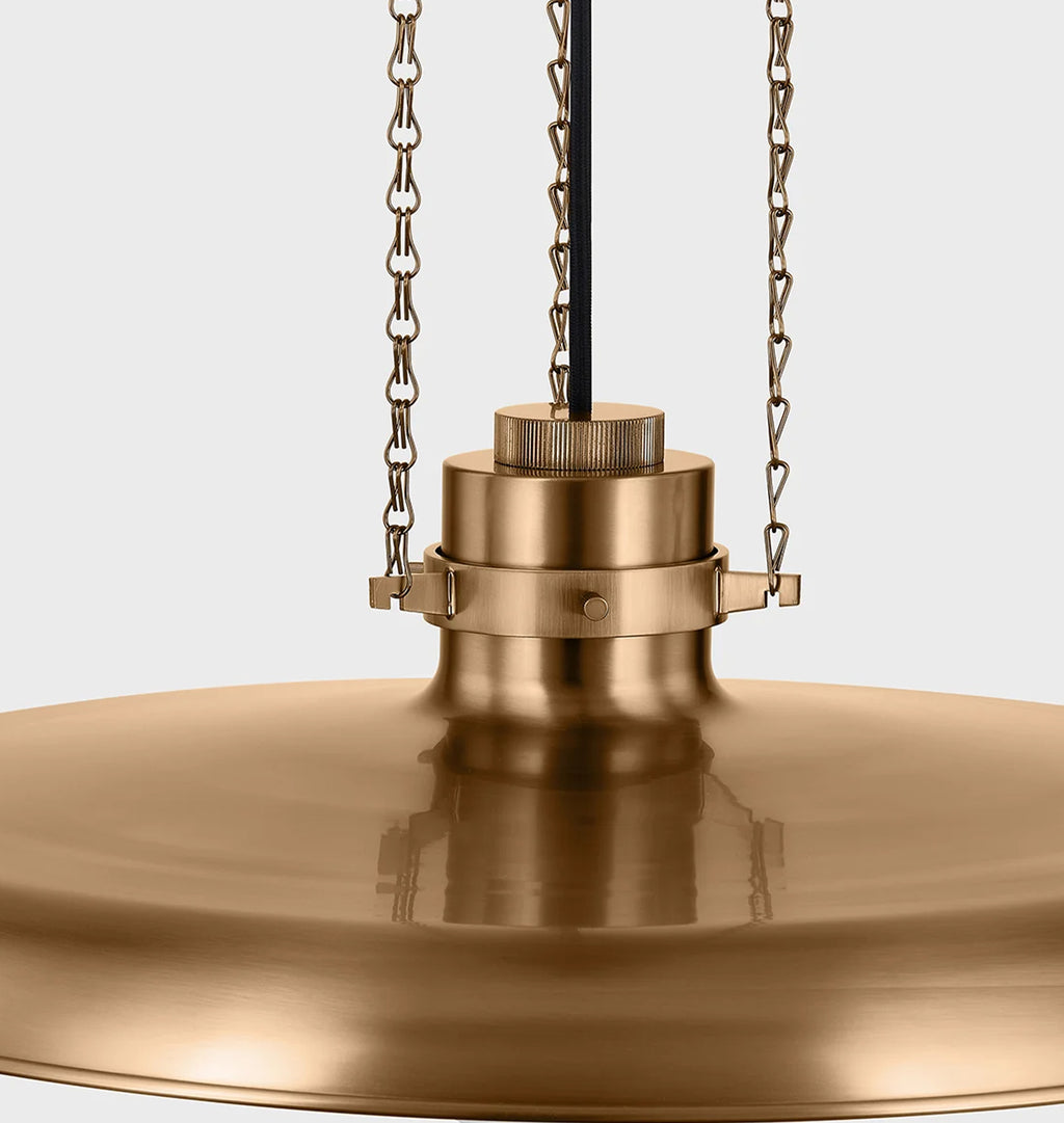 Aster Pendant Brass 24"