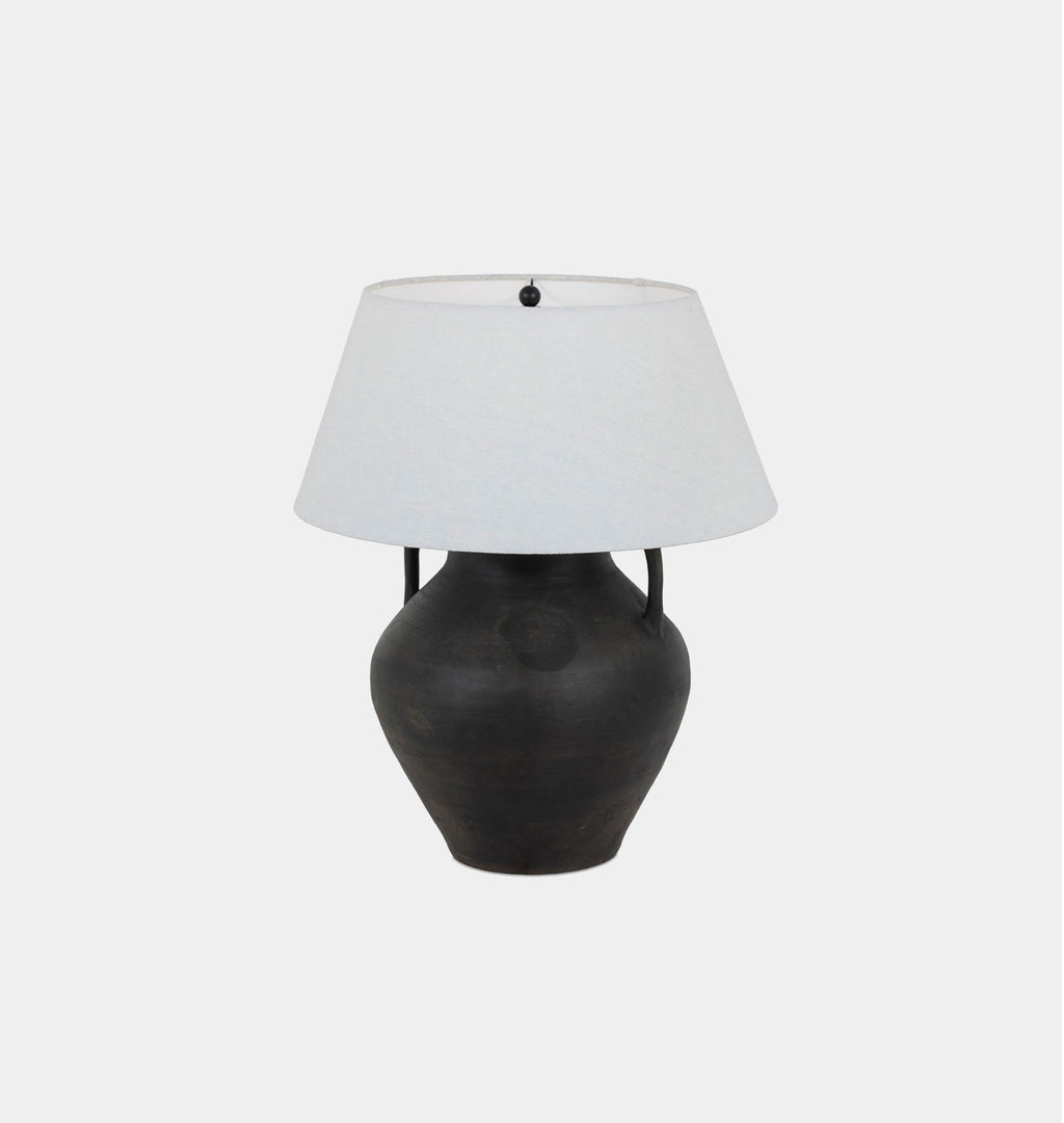 Atrani Table Lamp Black Terracotta