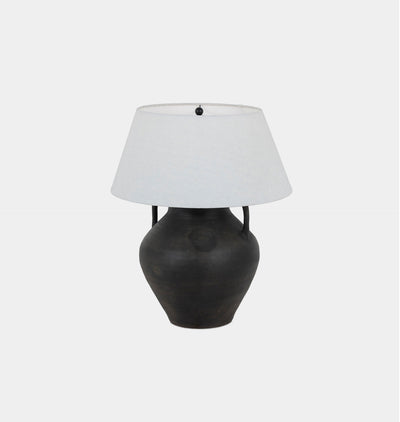 Atrani Table Lamp Black Terracotta
