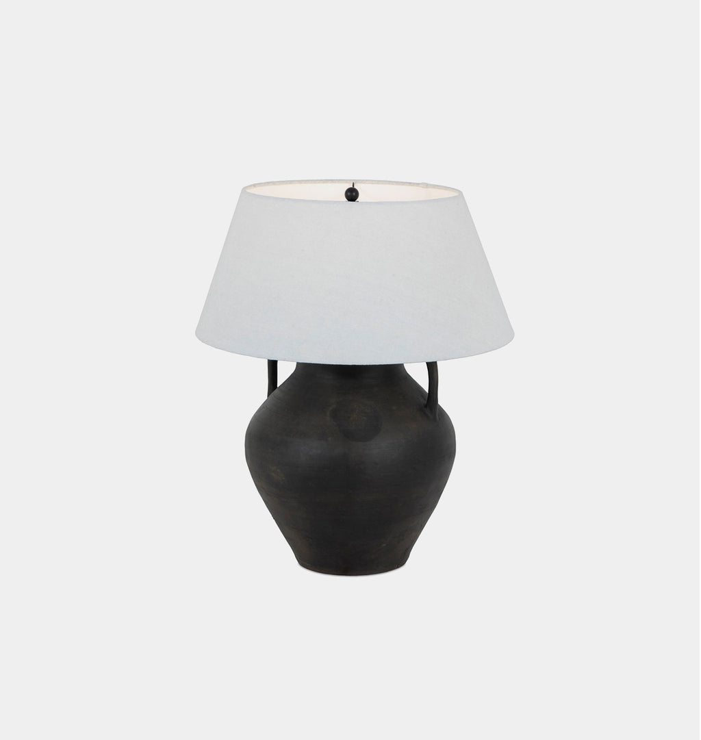 Atrani Table Lamp Black Terracotta