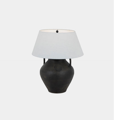 Atrani Table Lamp Black Terracotta