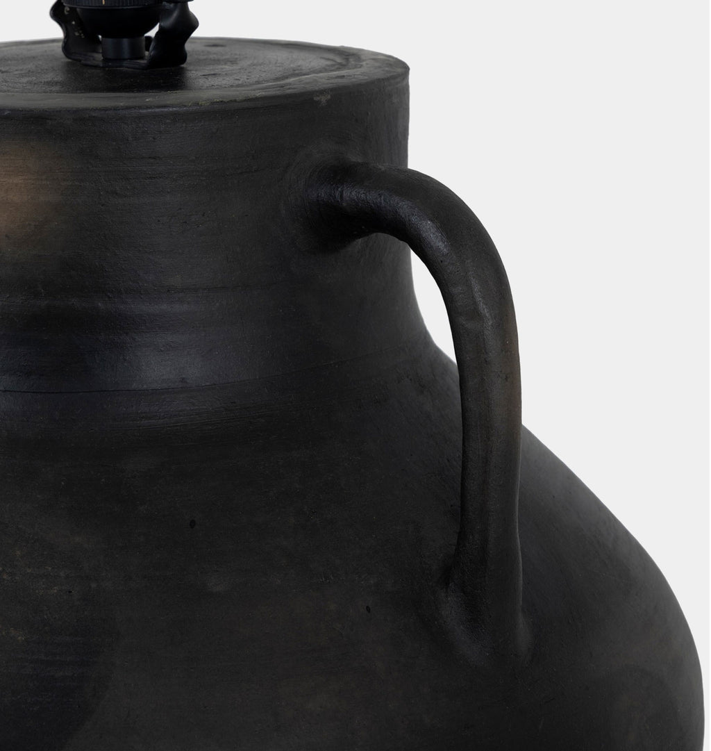 Atrani Table Lamp Black Terracotta