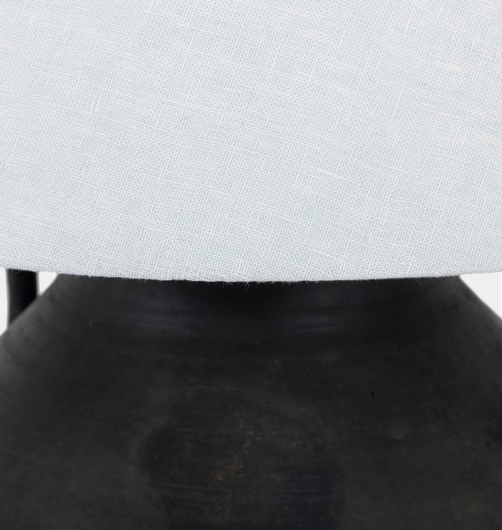 Atrani Table Lamp Black Terracotta