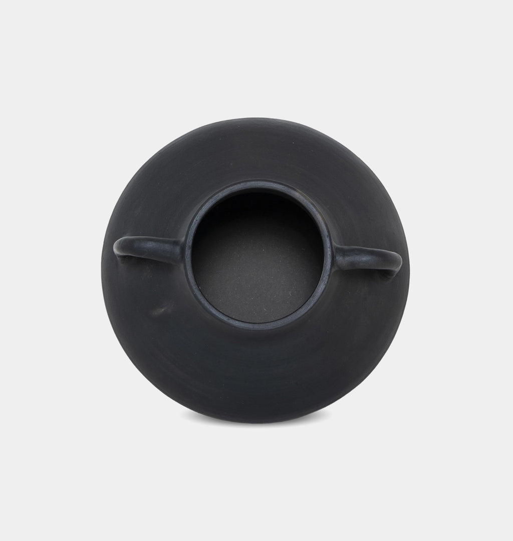 Atrani Aged Terracotta Vessel Aged Black Terracotta