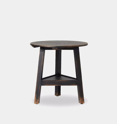 Auden Side Table Distressed Black