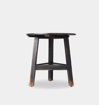 Auden Side Table Distressed Black