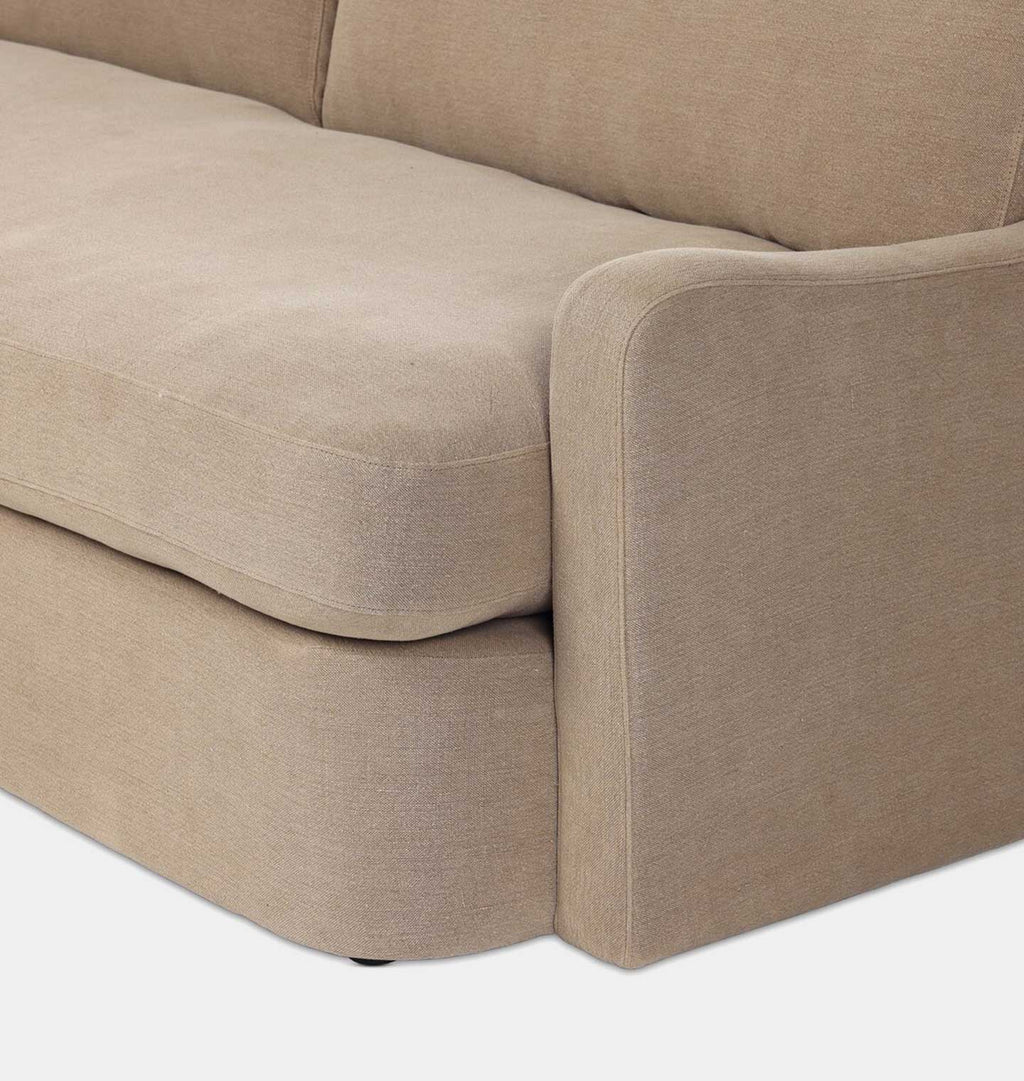 Aurelia 3 Piece Sectional Sofa 124" Broadway Canvas