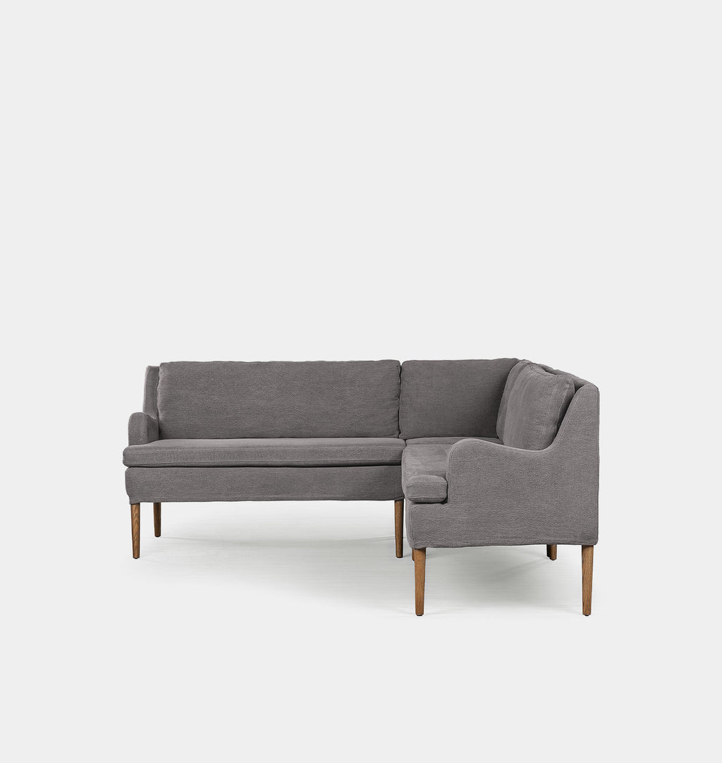 Aurelia Corner Dining Banquette 76" Broadway Denim