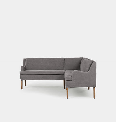 Aurelia Corner Dining Banquette 76" Broadway Denim