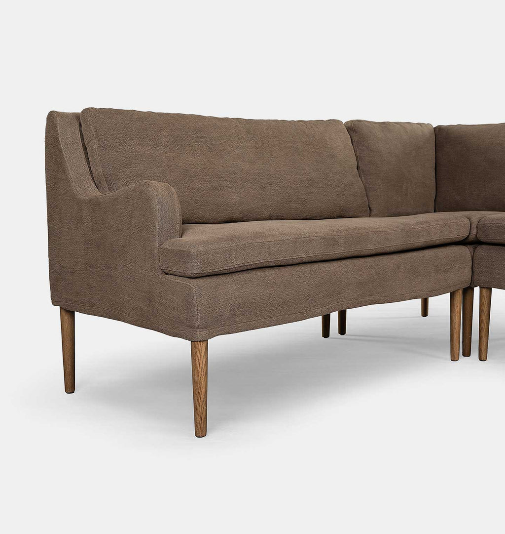 Aurelia L-Shape Dining Banquette 106" Left Facing Broadway Coffee