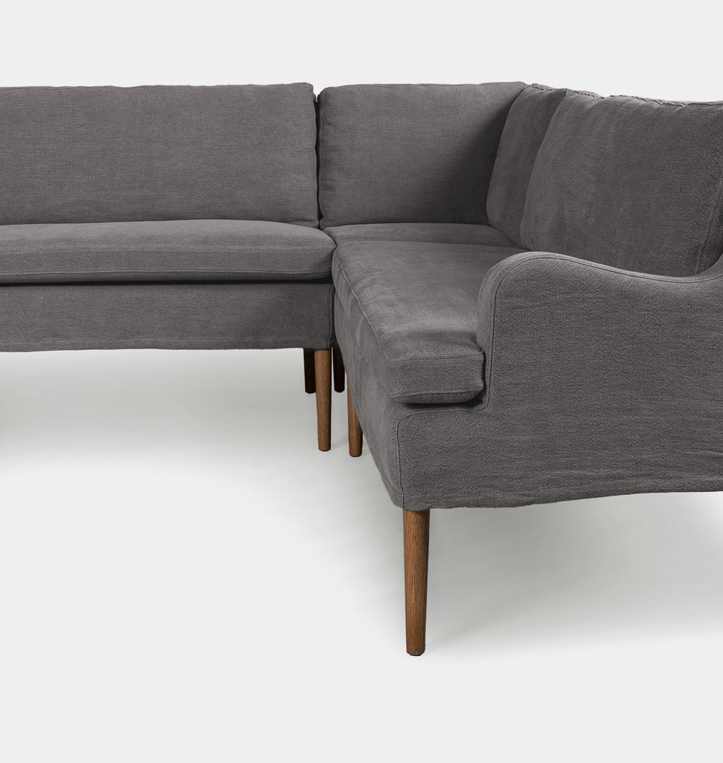 Aurelia U-Shape Dining Banquette 131" Broadway Denim