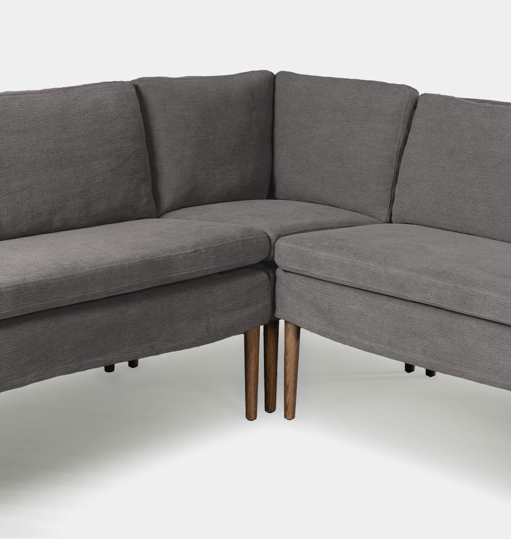 Aurelia U-Shape Dining Banquette 131" Broadway Denim