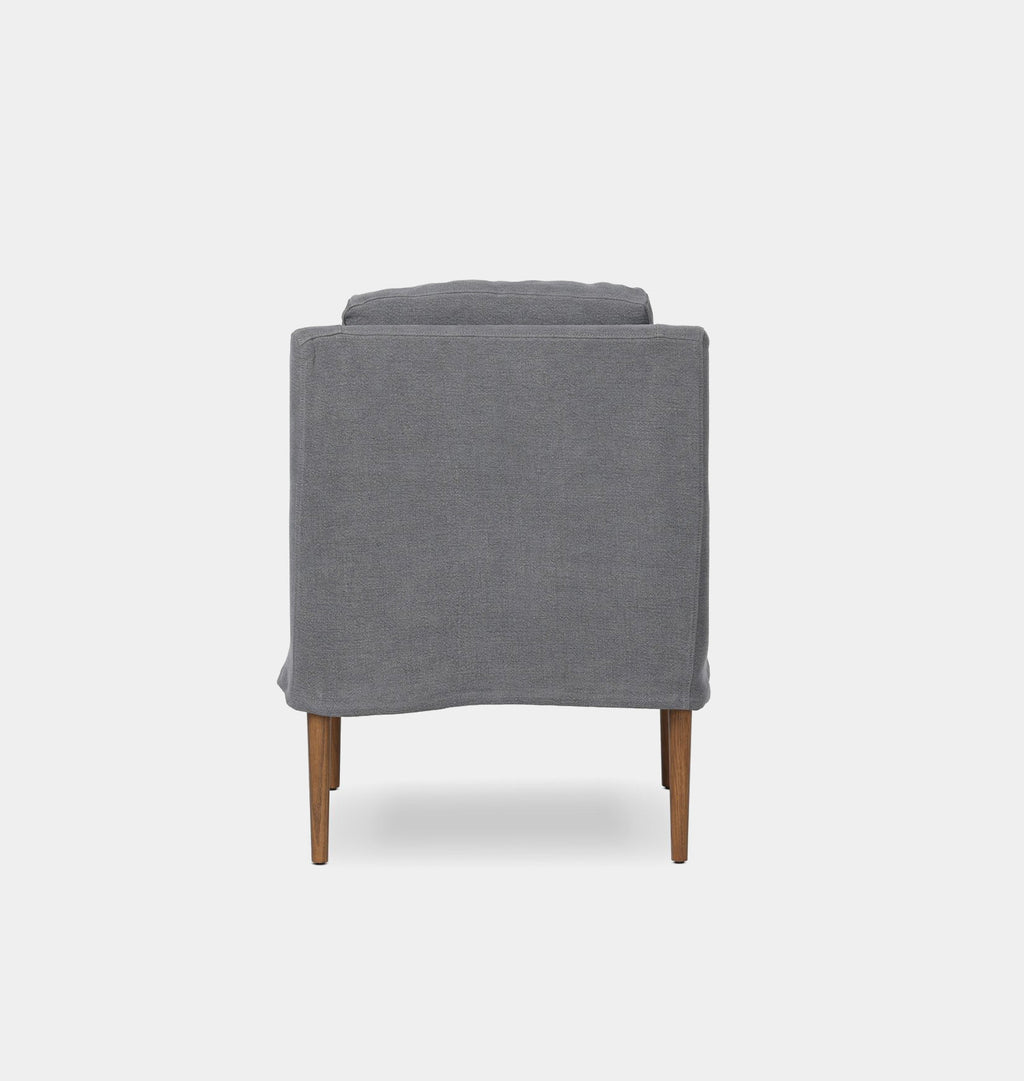 Aurelia Slipcovered Dining Chair Broadway  Denim