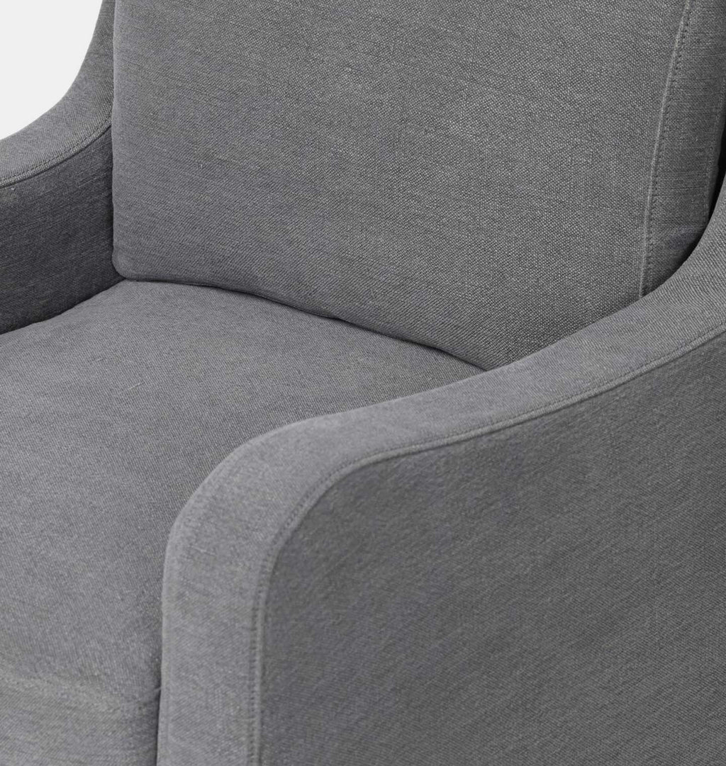 Aurelia Slipcovered Dining Chair Broadway  Denim