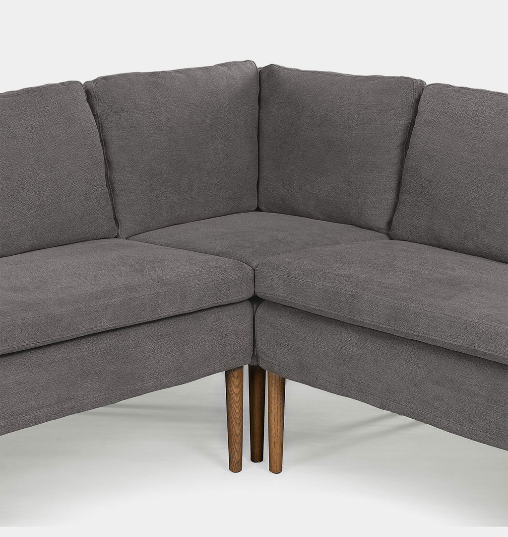 Aurelia Corner Dining Banquette 114" Broadway Denim