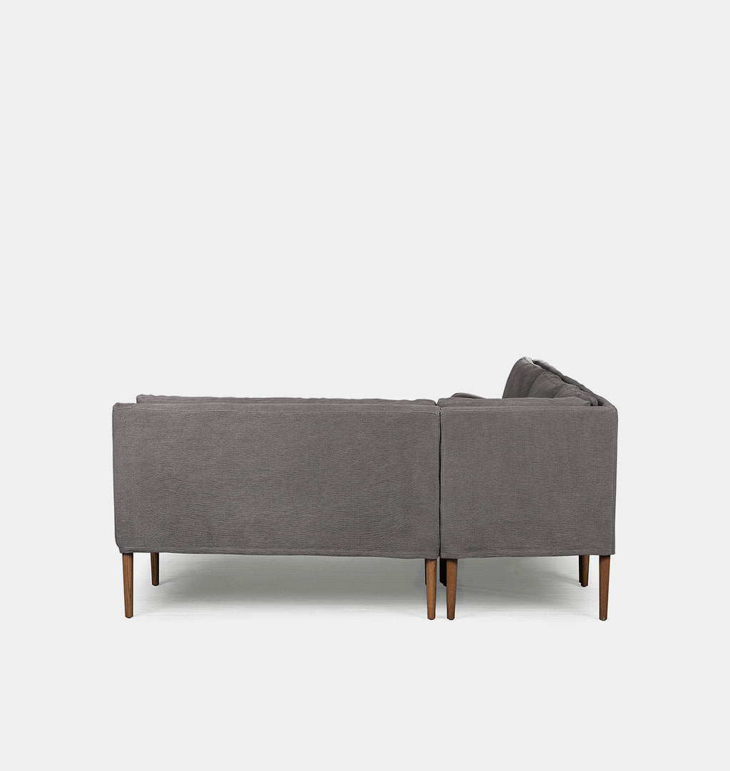 Aurelia Corner Dining Banquette 114" Broadway Denim