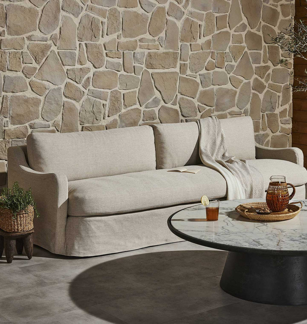 Aurelia Outdoor Sofa 96" Alessi Buff
