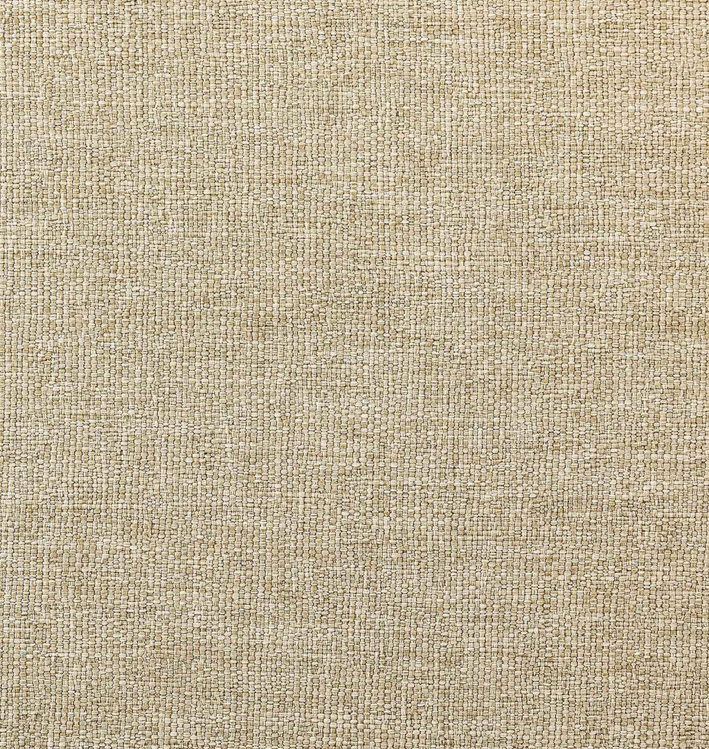 A close-up of a woven fabric texture in a warm beige color, showing the detailed linen-like pattern.
