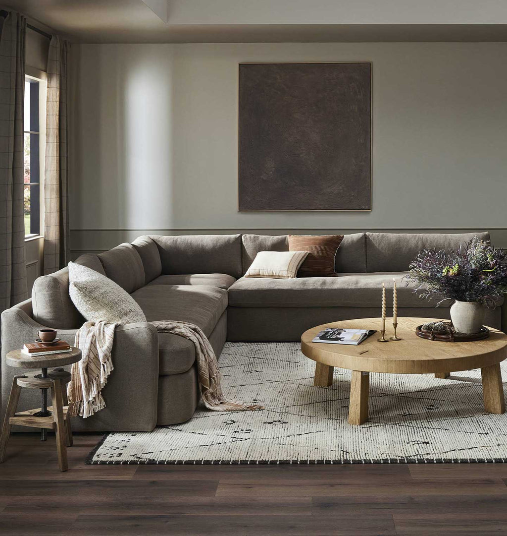Aurelia Sectional Sofa Broadway Coffee