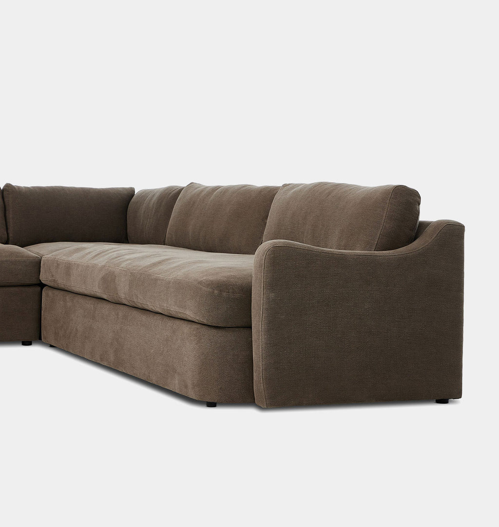 Aurelia Sectional Sofa Broadway Coffee